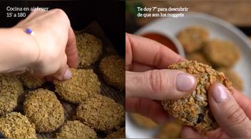 Cena fácil y deliciosa: nuggets de berenjena listos en minutos