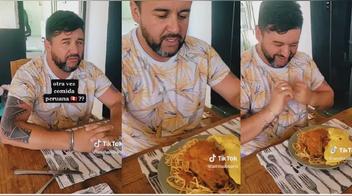 Chileno se rinde ante la comida peruana al probar tallarines rojos con papa a la huancaína: "¡Qué rico!"