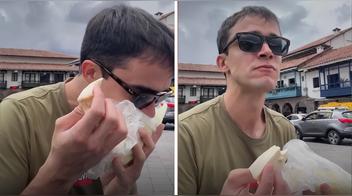 Español queda encantado con el choclo con queso: “Una de mis comidas favoritas callejeras de Perú”