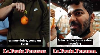 Youtuber árabe prueba frutas en mercado peruano y se sorprende:“Es un sabor increíble”