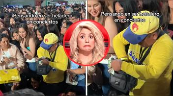 "Ya no lloran, ahora facturan": heladero peruano arrasa en concierto de Shakira, vendiendo todos sus helados en tiempo récord