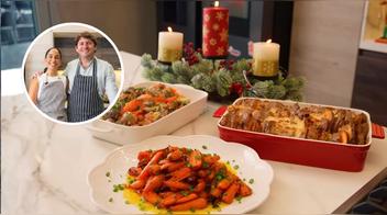 Las guarniciones ideales para Navidad: Nelly Rossinelli e Ignacio Barrios enseñan tres recetas fáciles deliciosas