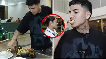 Trabajadora de un hotel es despedida por influencer que probó comida sin autorización