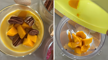 Carlota de mango fit: fácil y deliciosa