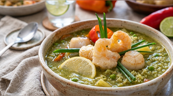 Receta de aguadito de pescado: sopa peruana