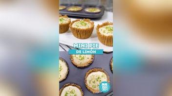 Cómo hacer pie de limón sin horno: versión mini y fácil
