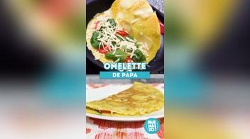 Cómo hacer omelette de papa fácil (VIDEO)