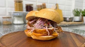 Pan con chicharrón en freidora de aire: fácil y rápido