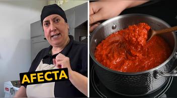¿Azúcar en la salsa de tomate? Chef revela por qué no elimina la acidez