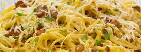 Espaguetis a la carbonara con huevo (VIDEO) Espaguetis a la carbonara con huevo (VIDEO)