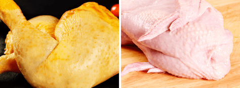 ¿Cuál es mejor entre el pollo blanco, rosado y amarillo? Esto es lo que dice la ciencia