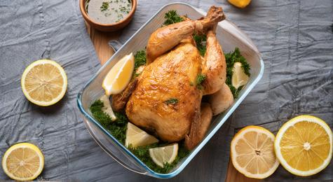 <strong>Pollo al horno con hierbas y limón</strong>      <strong>Pollo al horno con hierbas y limón</strong>