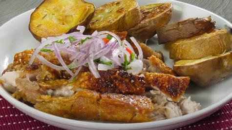  Pollo a la caja china.   