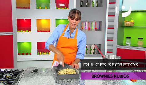 Sandra Plevisani en el programa "Dulces Secretos".   