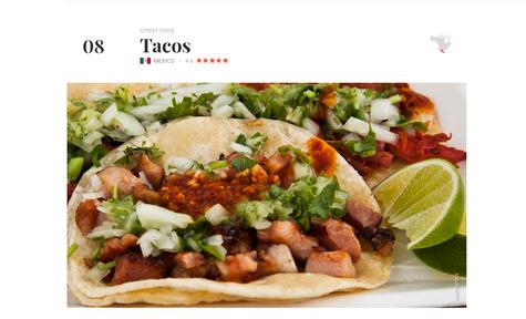 Los tacos son la única receta latina dentro del top Los tacos son la única receta latina dentro del top