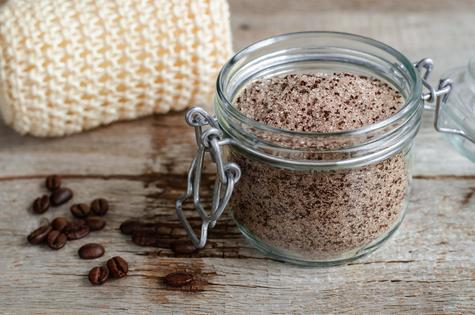 Exfoliante a base de aceite y café.   