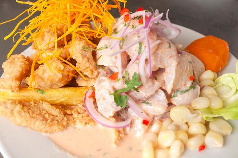 Ceviche peruano.   