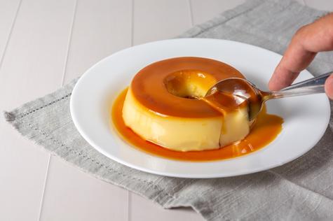 Flan casero.   