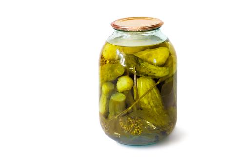 Pepinillos encurtidos en vinagre de manzana.   