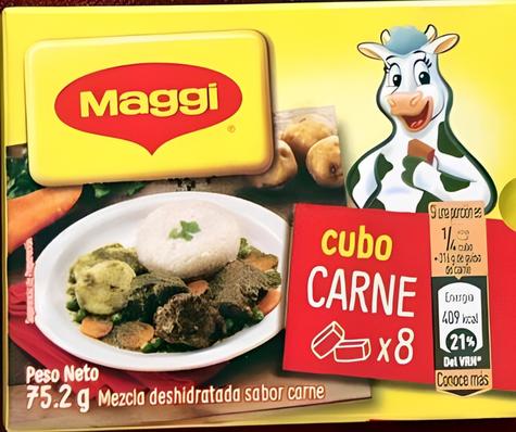 "Maggi Cubito Carne". "Maggi Cubito Carne".