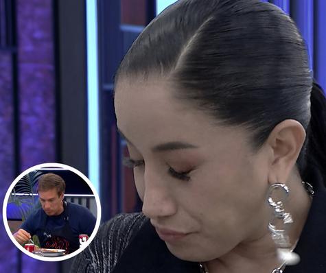 Nelly Rossinelli desaprueba el plato del "gringo" Marcos.   
