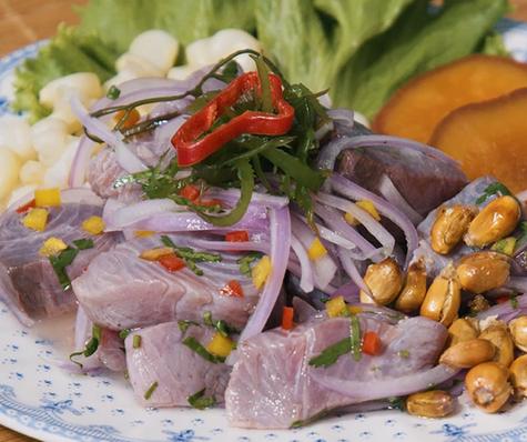 Ceviche de pescado. Ceviche de pescado.