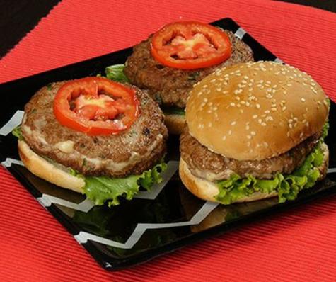 Hamburguesa casera. Hamburguesa casera.