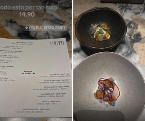 El ciudadano peruano pagó más de 8 mil soles por una cena en Central.   