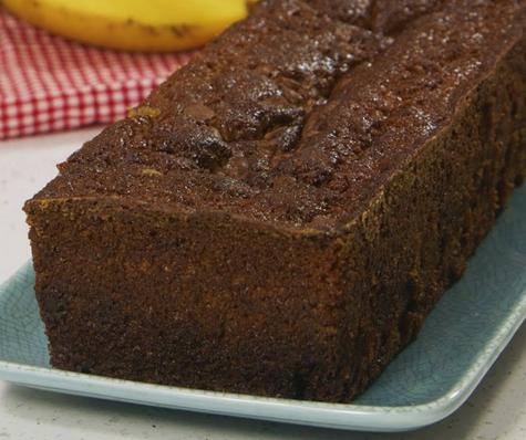 Queque de plátano.    Queque de plátano.