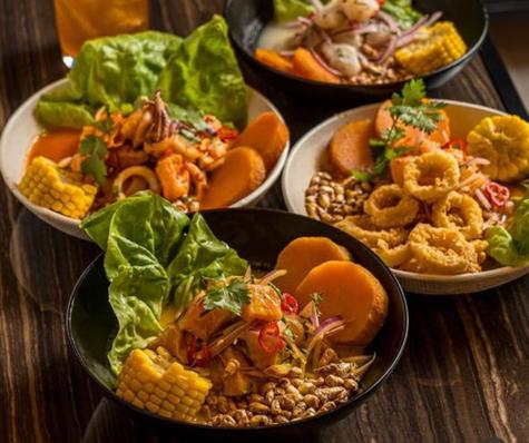 Clásicos platos marinos de Grau Cebichería.   