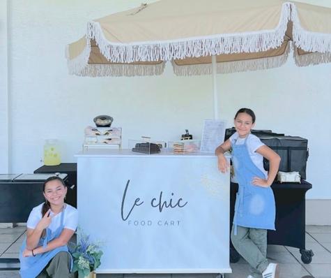 Le chic food cart. Le chic food cart.