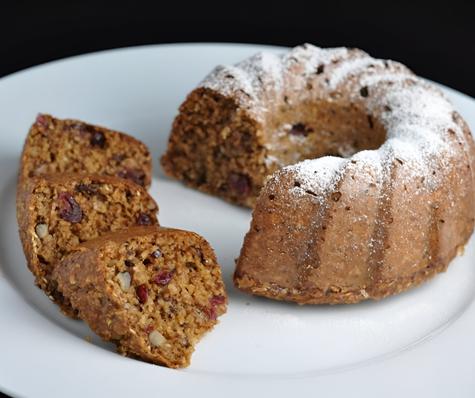 Budín con avena y dátiles.   