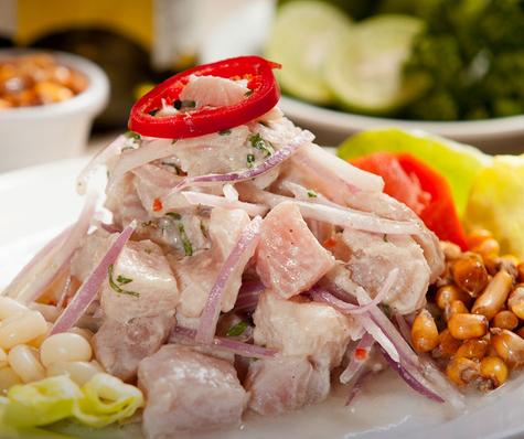 Ceviche peruano.   