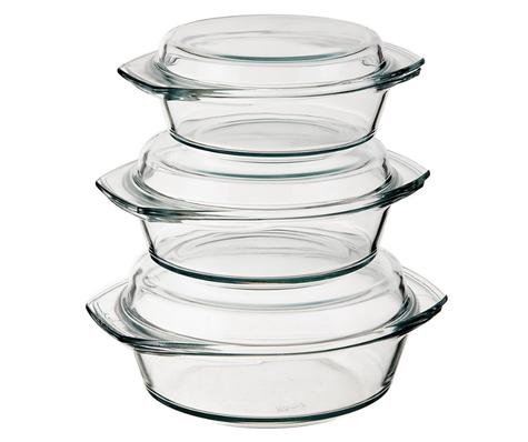 Moldes de vidrio con tapa. Moldes de vidrio con tapa.