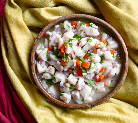 Ceviche costarricense.    Ceviche costarricense.