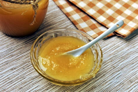 Miel cristalizada. Sucede por el frío y es una señal de una buena miel.   