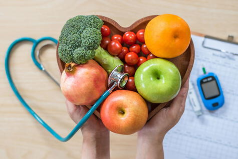 La fibra de las frutas y verduras son lo mejor para la circulación y la salud del corazón.   