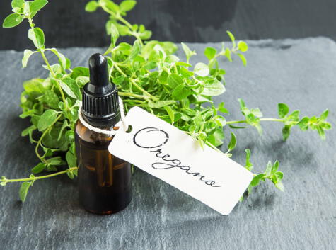 Los aceites esenciales de orégano tienen propiedades medicinales. Su uso debe ser bajo control médico.    