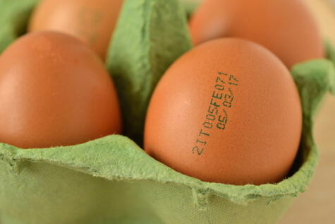 Los huevos, como los productos lácteos, son productos perecibles que requieren, por ley, incluir fecha de vencimiento.   