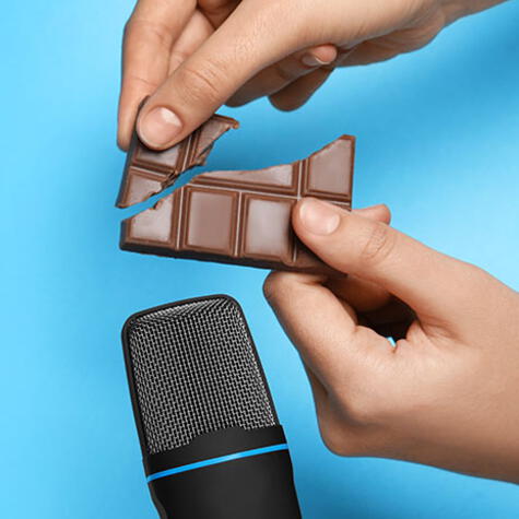 Un buen chocolate emitie un sonoro ¡Crack! al quebrarse.    