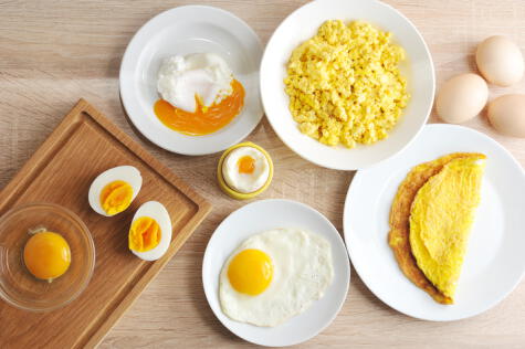 Distintas formas de cocinar los huevos: evita prepararlos con exceso de grasa.   