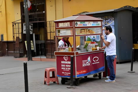 Un rico emoliente para calentar la noche del recorrido.   