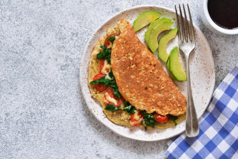 La receta de este wrap de avena es muy fácil de hacer.   