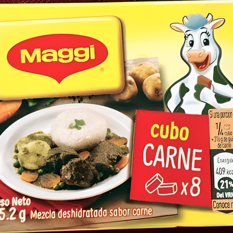 "Maggi Cubito Carne". "Maggi Cubito Carne".