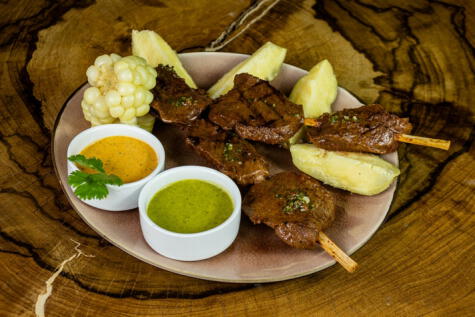 Anticuchos peruanos.   