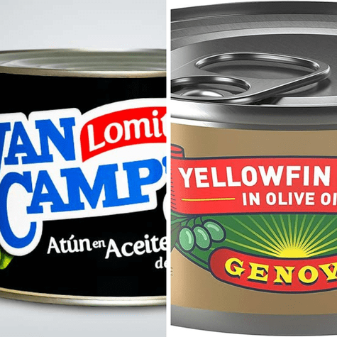 Latas de atún de la marca Genova y Van Camp’s. Latas de atún de la marca Genova y Van Camp’s.