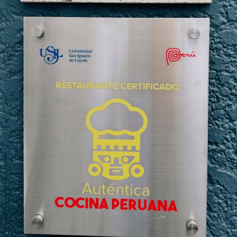Certificado Auténtica Cocina Peruana. Certificado Auténtica Cocina Peruana.