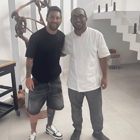 Chef peruano Augusto Riofrio de Lionel Messi. Chef peruano Augusto Riofrio de Lionel Messi.