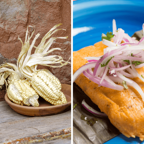 Los tamales fueron elaborados con maíz blanco gigante del Cusco. Los tamales fueron elaborados con maíz blanco gigante del Cusco.