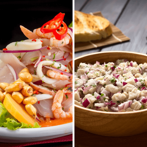Ceviche peruano vs. ceviche chileno. Ceviche peruano vs. ceviche chileno.